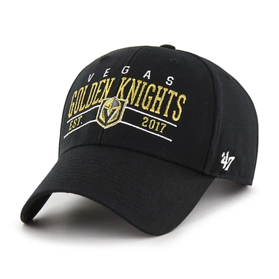 Casquette réglable '47 Black Vegas Golden Knights Centerline MVP pour homme