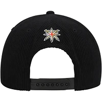 Men's '47  Black Vegas Golden Knights Crosstown Corduroy Hitch Adjustable Hat