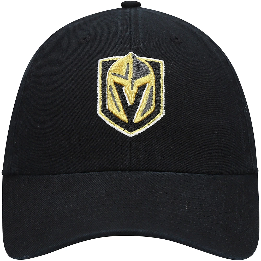 Men's '47 Black Vegas Golden Knights Team Clean Up Adjustable Hat