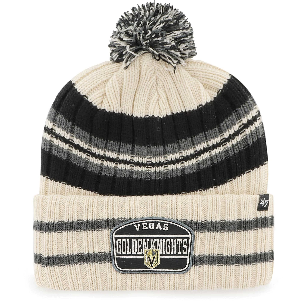 Bonnet en tricot à revers avec écusson Vegas Golden Knights Hone '47 pour homme