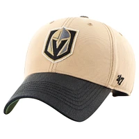 Men's '47 Khaki/Black Vegas Golden Knights Dusted Sedgwick MVP Adjustable Hat