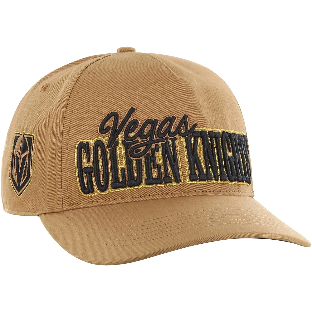 Casquette réglable Barnes Hitch '47 Tan Vegas Golden Knights pour hommes