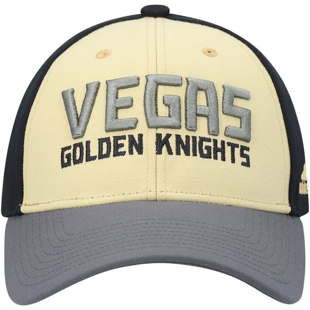 Casquette réglable pour vestiaire des Golden Knights de Vegas noir adidas pour hommes