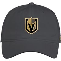 Men's adidas Charcoal Vegas Golden Knights Cotton Slouch - Adjustable Hat