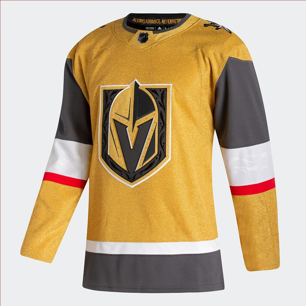 Homme adidas Gold Vegas Golden Knights 2020/21 Alternate - Maillot Authentic Pro