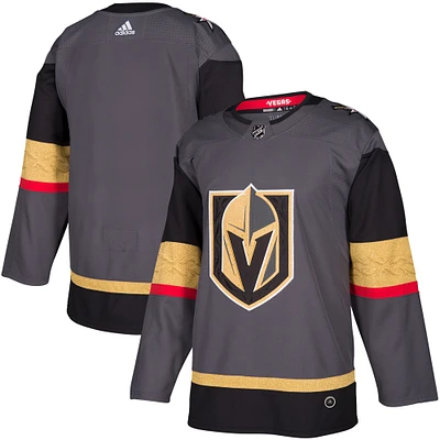 Men's adidas Gray Vegas Golden Knights Authentic - Blank Jersey