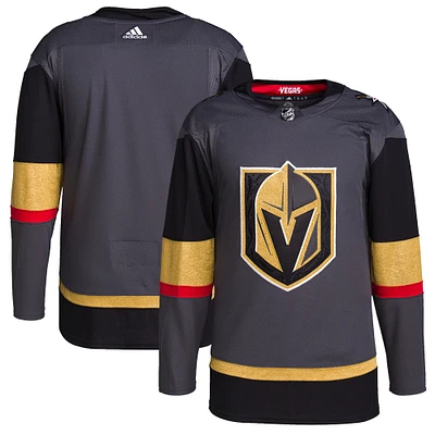 Maillot adidas Vegas Golden Knights Domicile gris pour hommes - authentique Primegreen