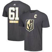 T-shirt adidas Mark Stone gris Vegas Golden Knights Fresh avec nom et numéro pour hommes