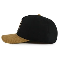 Casquette ajustable Burnett pour homme avec aiguille américaine noire/dorée Vegas Golden Knights