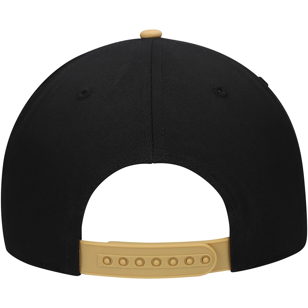 Chapeau réglable en sergé lavé Roscoe Vegas Golden Knights pour hommes American Needle noir/or