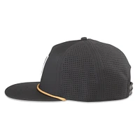 Men's American Needle  Black Vegas Golden Knights Buxton Pro Tech Adjustable Hat