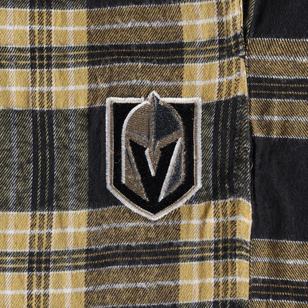 Men's Black/Gold Vegas Golden Knights Big & Tall T-Shirt Pajama Pants Sleep Set