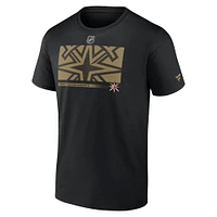 Men's Black Vegas Golden Knights Authentic Pro Core Collection Secondary T-Shirt