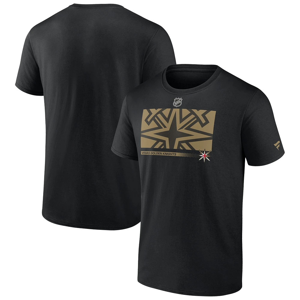 Men's Black Vegas Golden Knights Authentic Pro Core Collection Secondary T-Shirt