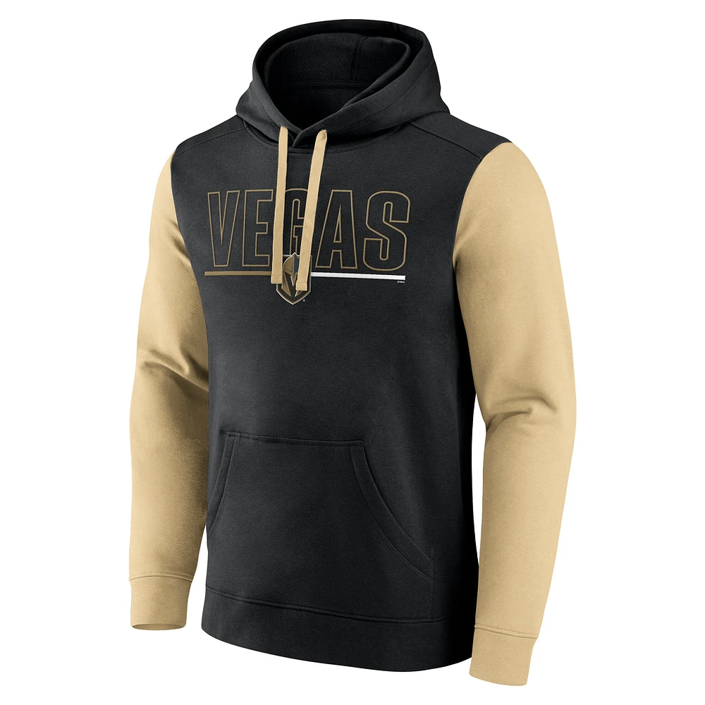 Sweat à capuche en polaire noir Vegas Golden Knights Deliver pour homme