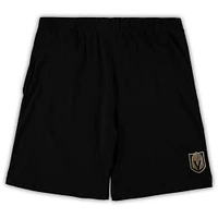 Men's Concepts Sport Black/Heathered Charcoal Vegas Golden Knights Big & Tall T-Shirt Shorts Sleep Set
