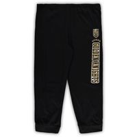 Men's Concepts Sport Black Vegas Golden Knights Big & Tall Pullover Hoodie Joggers Sleep Set