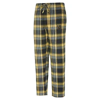 Men's Concepts Sport Gold/Black Vegas Golden Knights Region Flannel Sleep Pants