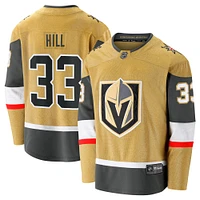 Men's Fanatics Adin Hill Gold Vegas Golden Knights Home Breakaway Jersey