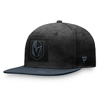 Men's Fanatics  Black/Charcoal Vegas Golden Knights Authentic Pro Rink Snapback Hat