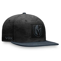Men's Fanatics  Black/Charcoal Vegas Golden Knights Authentic Pro Rink Snapback Hat