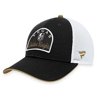 Casquette réglable fondamentale Vegas Golden Knights Fanatics noir/blanc pour hommes