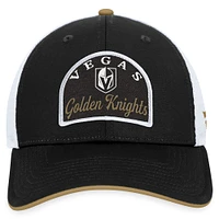 Men's Fanatics Black/White Vegas Golden Knights Fundamental Adjustable Hat