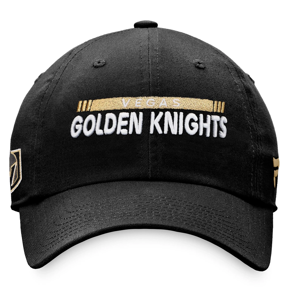 Men's Fanatics Black Vegas Golden Knights 2022 NHL Draft - Authentic Pro Rink Adjustable Hat