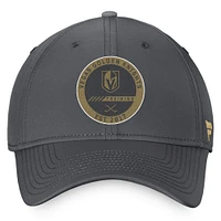 Camp d'entraînement Fanatics Black Vegas Golden Knights 2022 pour hommes - Casquette Pro Flex authentique