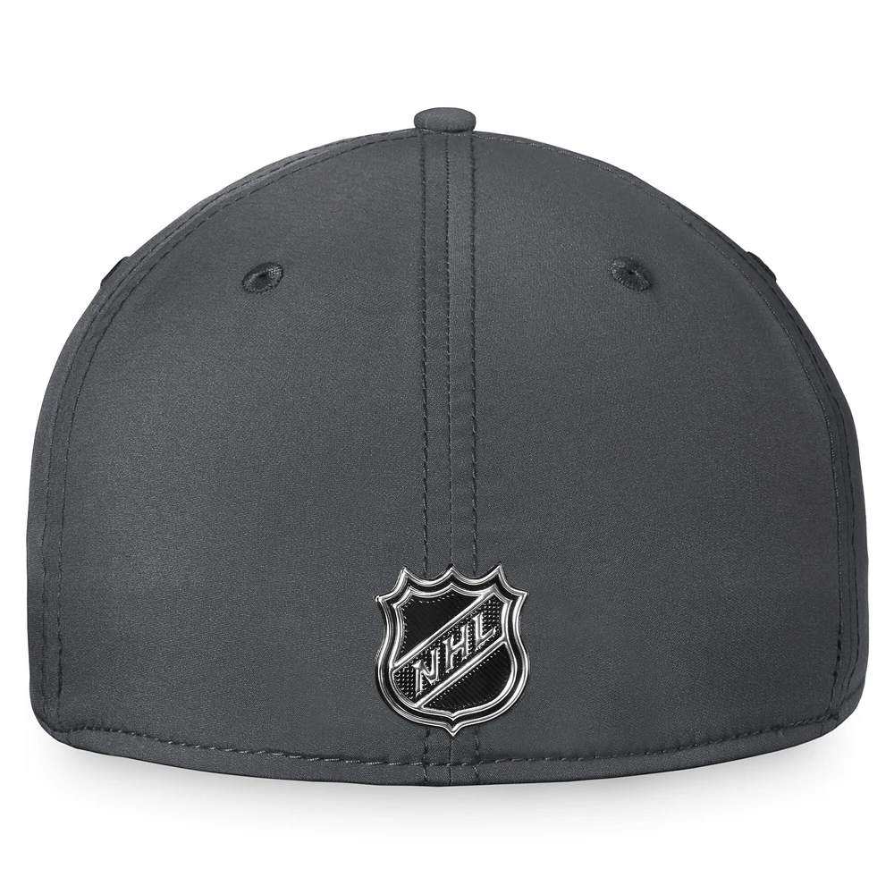 Camp d'entraînement Fanatics Black Vegas Golden Knights 2022 pour hommes - Casquette Pro Flex authentique