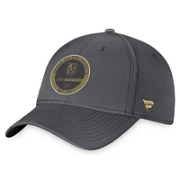 Camp d'entraînement Fanatics Black Vegas Golden Knights 2022 pour hommes - Casquette Pro Flex authentique