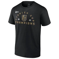 Men's Fanatics  Black Vegas Golden Knights 2023 Stanley Cup Champions Jersey Roster T-Shirt