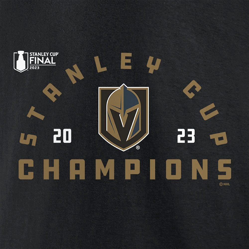 Men's Fanatics  Black Vegas Golden Knights 2023 Stanley Cup Champions Jersey Roster T-Shirt