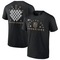 Men's Fanatics  Black Vegas Golden Knights 2023 Stanley Cup Champions Jersey Roster T-Shirt