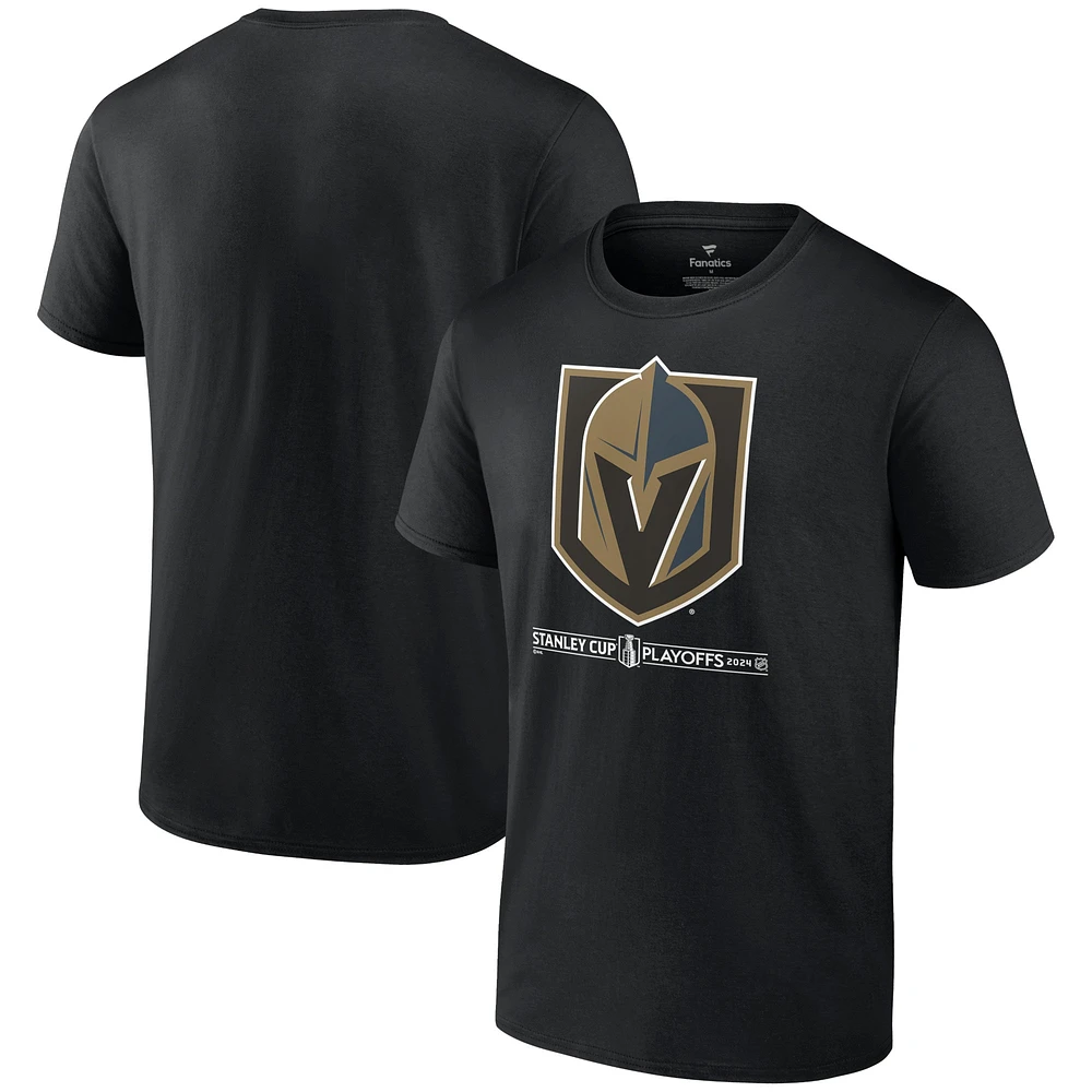 Men's Fanatics  Black Vegas Golden Knights 2024 Stanley Cup Playoffs Breakout T-Shirt