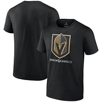 T-shirt Fanatics Black Vegas Golden Knights 2024 pour hommes, séries éliminatoires de la Coupe Stanley