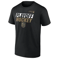T-shirt Fanatics pour homme, noir, Vegas Golden Knights, éliminatoires de la Coupe Stanley 2025