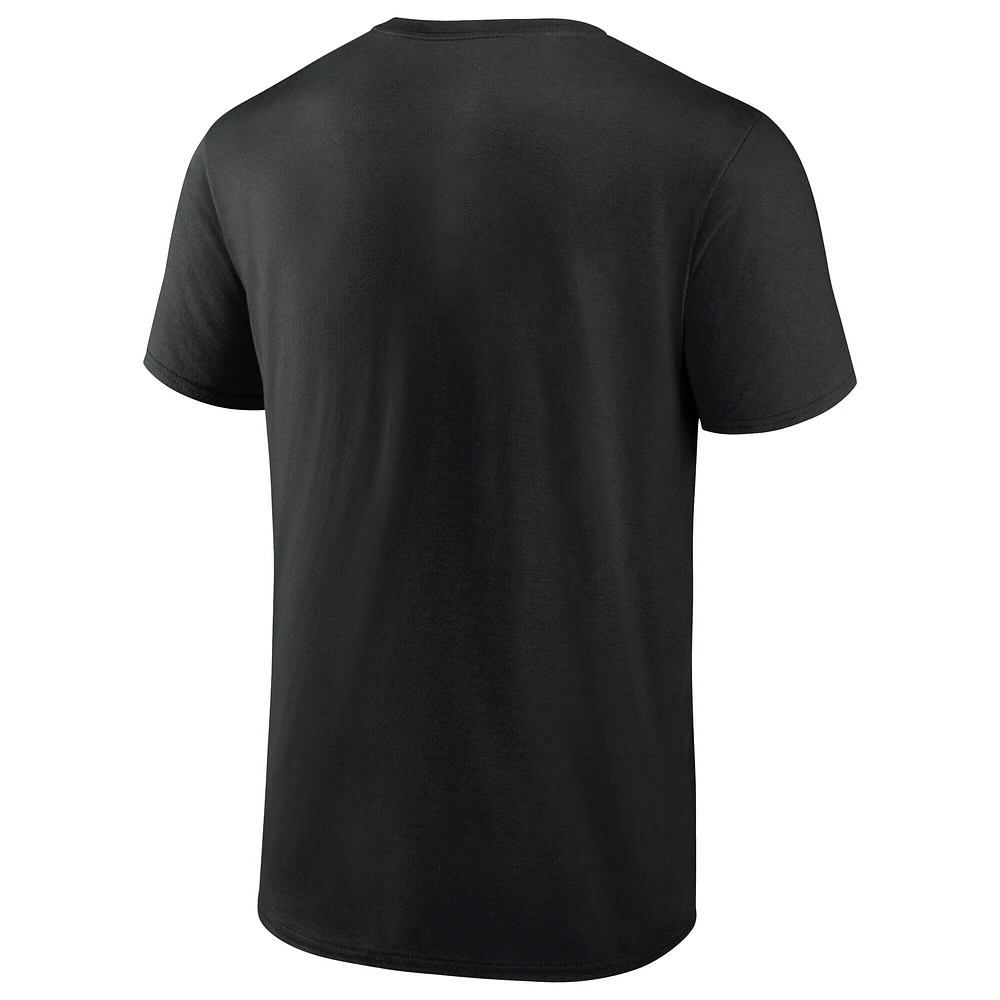 T-shirt Fanatics pour homme, noir, Vegas Golden Knights, éliminatoires de la Coupe Stanley 2025