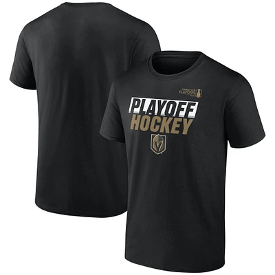 T-shirt Fanatics pour homme, noir, Vegas Golden Knights, éliminatoires de la Coupe Stanley 2025