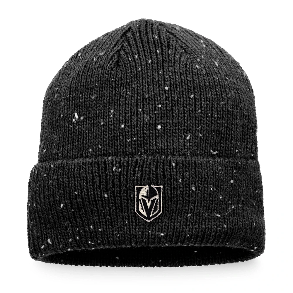 Bonnet en tricot à revers Pinnacle Authentic Pro Rink Fanatics Black Vegas Golden Knights pour hommes