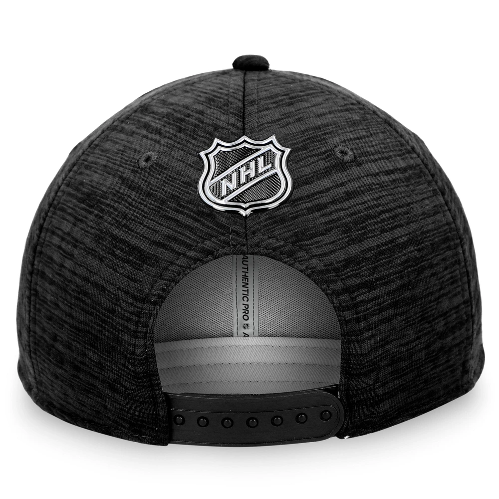 Fanatics Black Vegas Golden Knights Authentic Pro Road pour hommes - Casquette Snapback