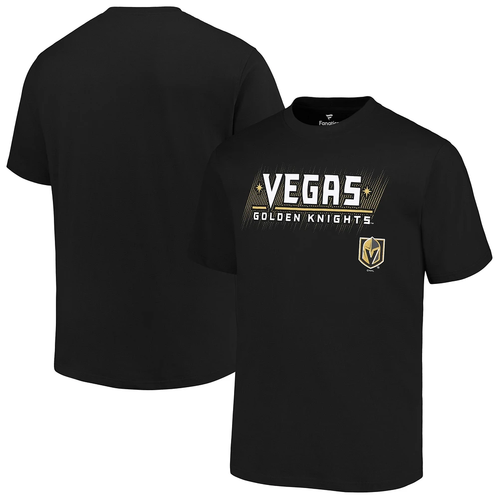 T-shirt Fanatics Black Vegas Golden Knights Big & Tall pour hommes