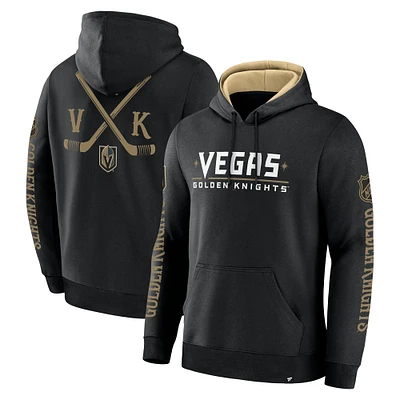 Sweat à capuche en polaire Big City Legacy pour homme Fanatics Black Vegas Golden Knights