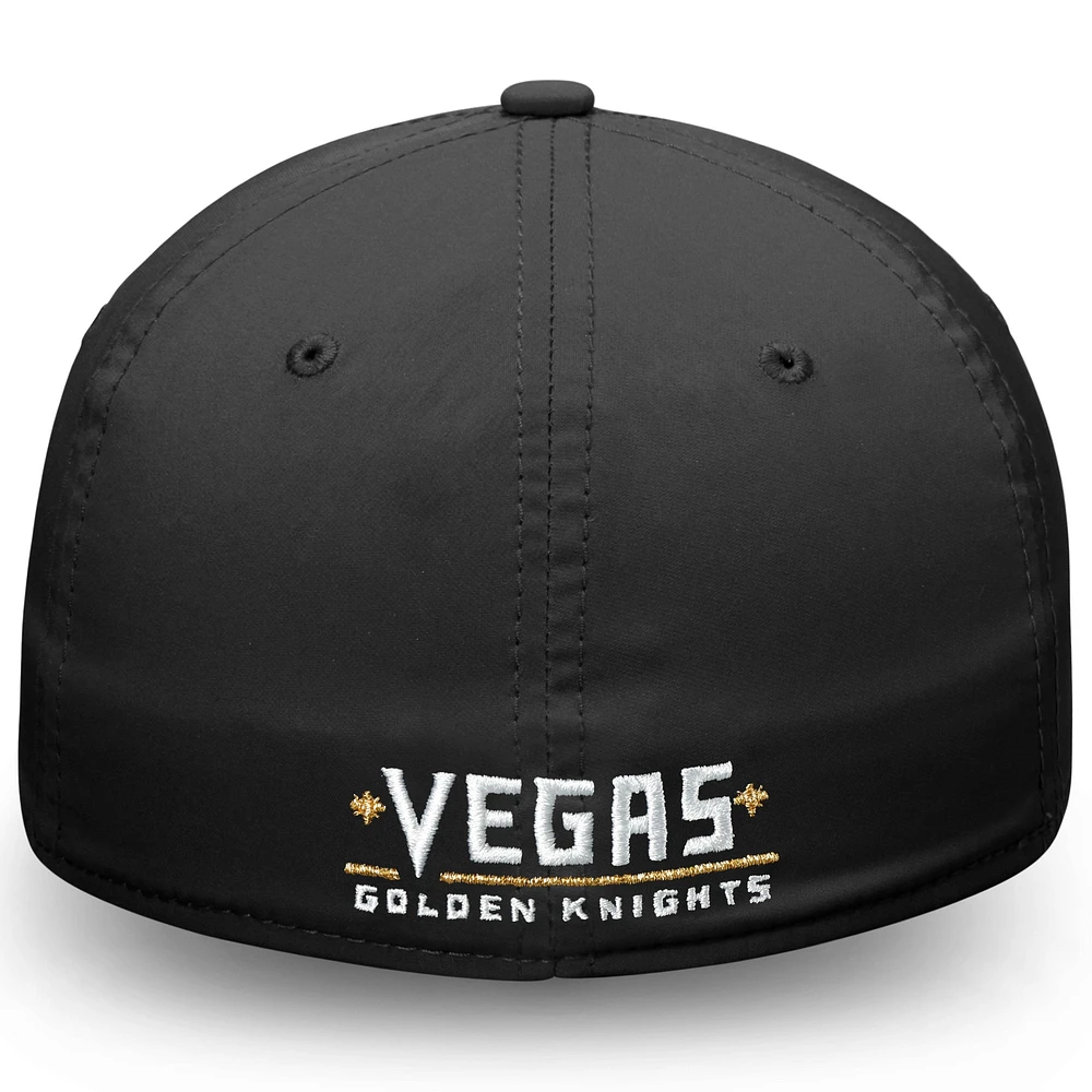 Men's Fanatics  Black Vegas Golden Knights Core Speed Flex Hat