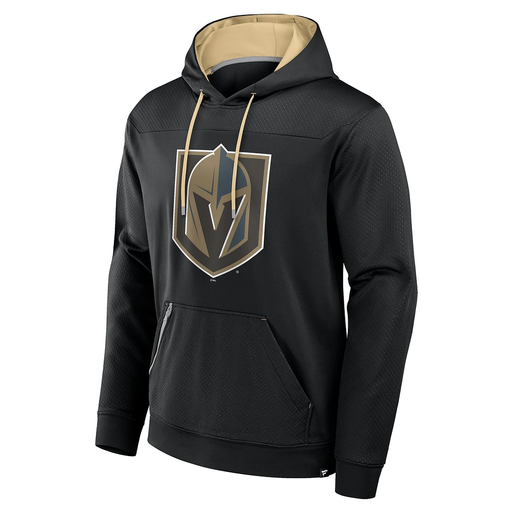 Men's Fanatics  Black Vegas Golden Knights Defender Pullover Hoodie