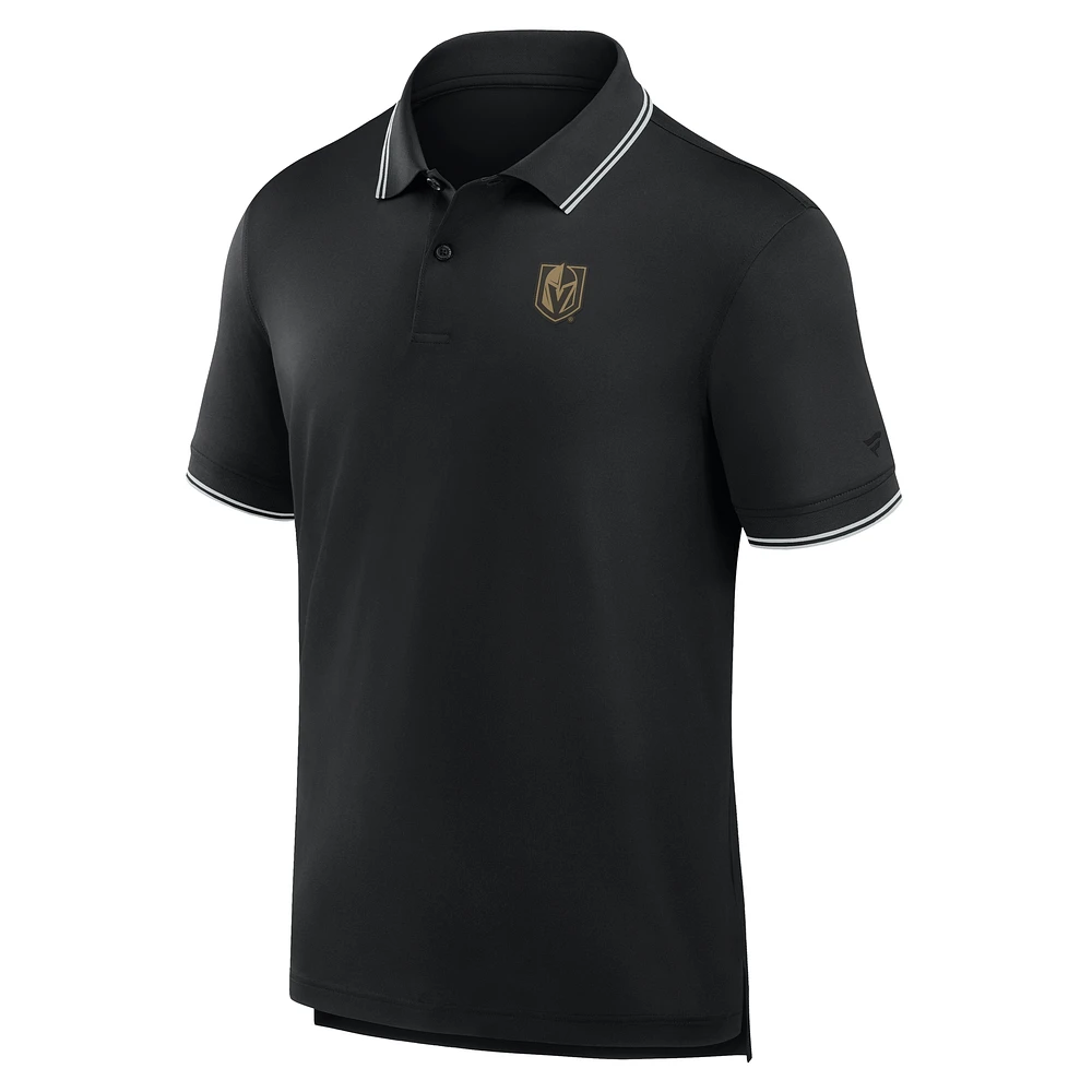 Men's Fanatics Black Vegas Golden Knights Front Office Move Mono Polo