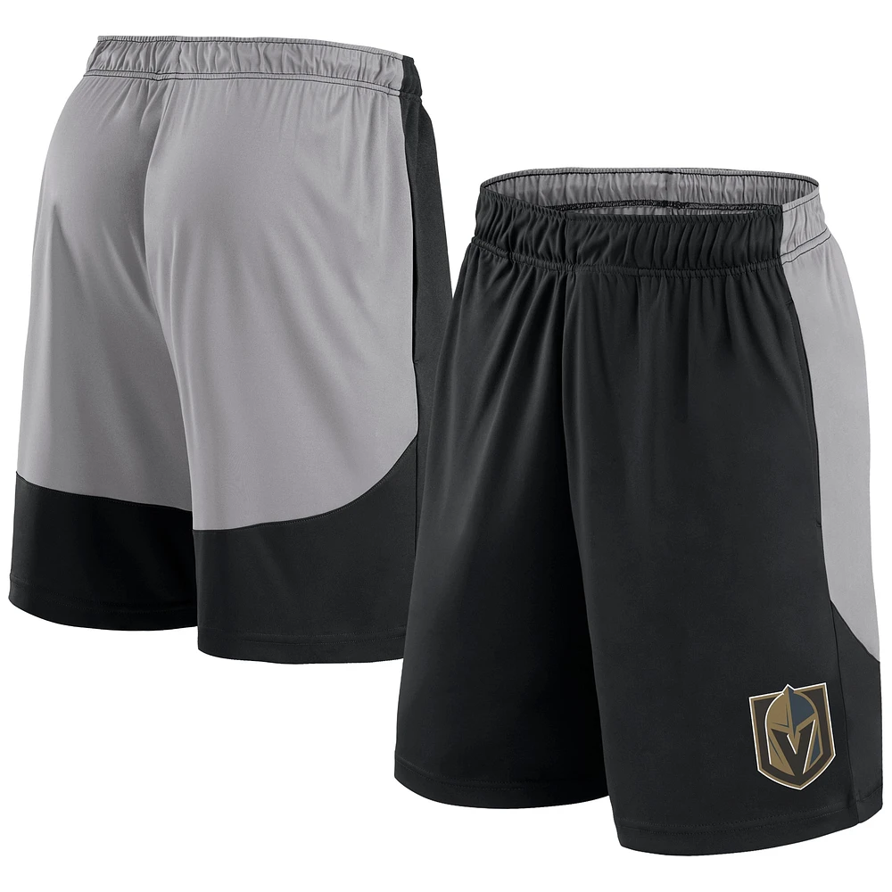 Short noir Fanatics Vegas Golden Knights Go Hard pour hommes