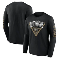 Men's Fanatics Black Vegas Golden Knights Headline Long Sleeve T-Shirt