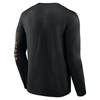 Men's Fanatics Black Vegas Golden Knights Headline Long Sleeve T-Shirt