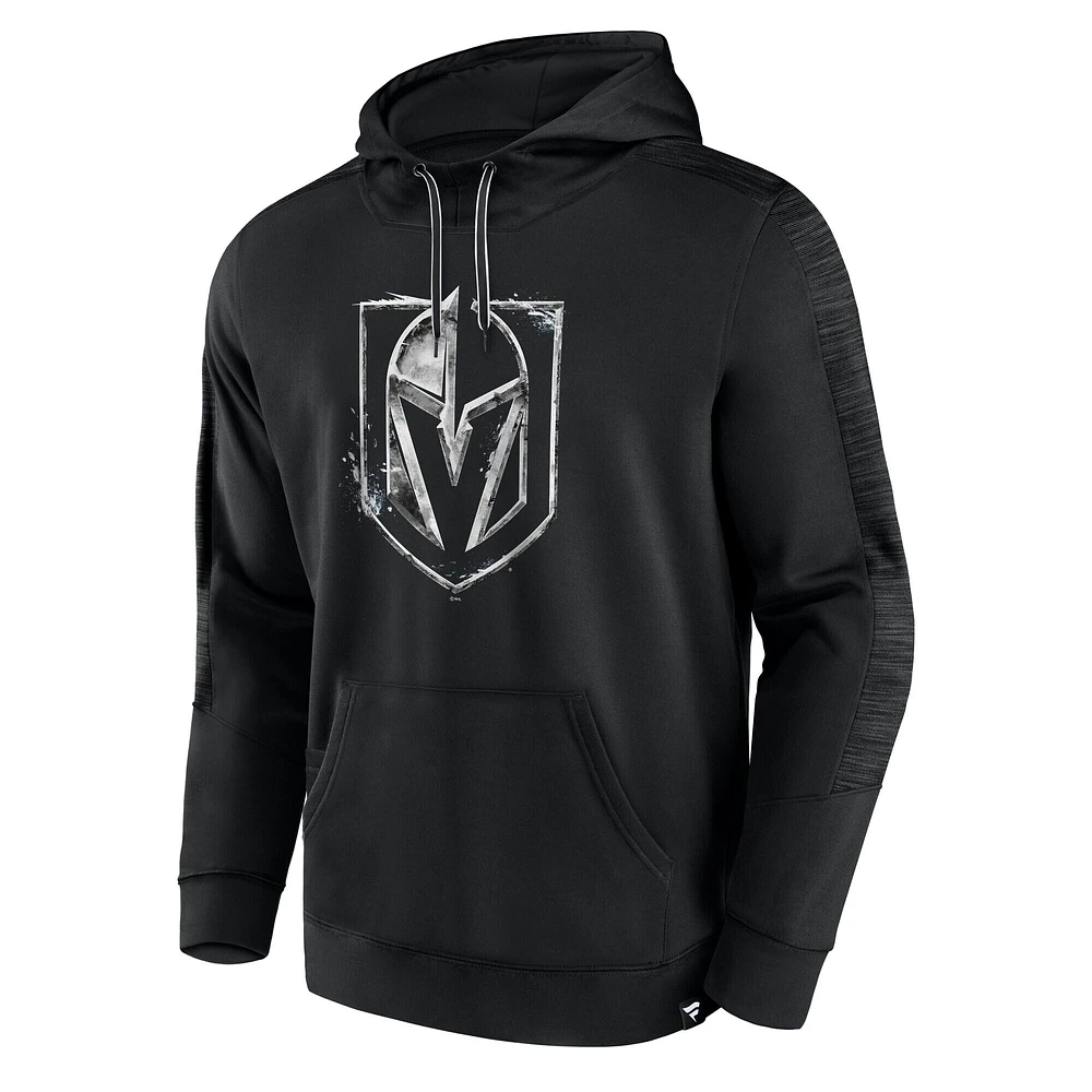 Sweat à capuche noir Vegas Golden Knights Iced Out pour homme Fanatics
